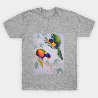 A Pair of Australian Rainbow Lorikeets T-Shirt